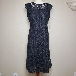 NWT Antonio Melani Womens Sleeveless Long Formal Dress Lace Black Size 8 A552